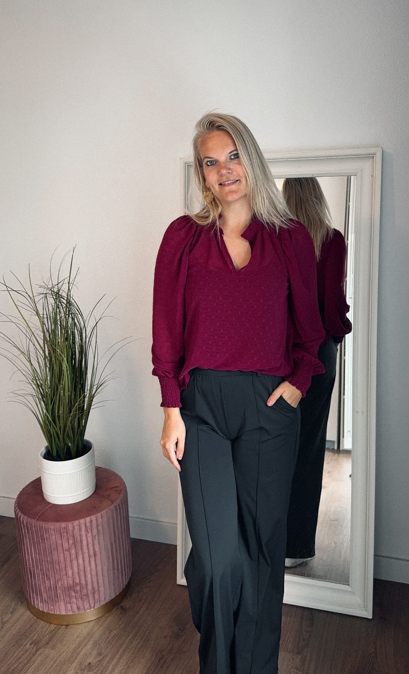 Pouvoir | Prachtige, elegante rode blouse