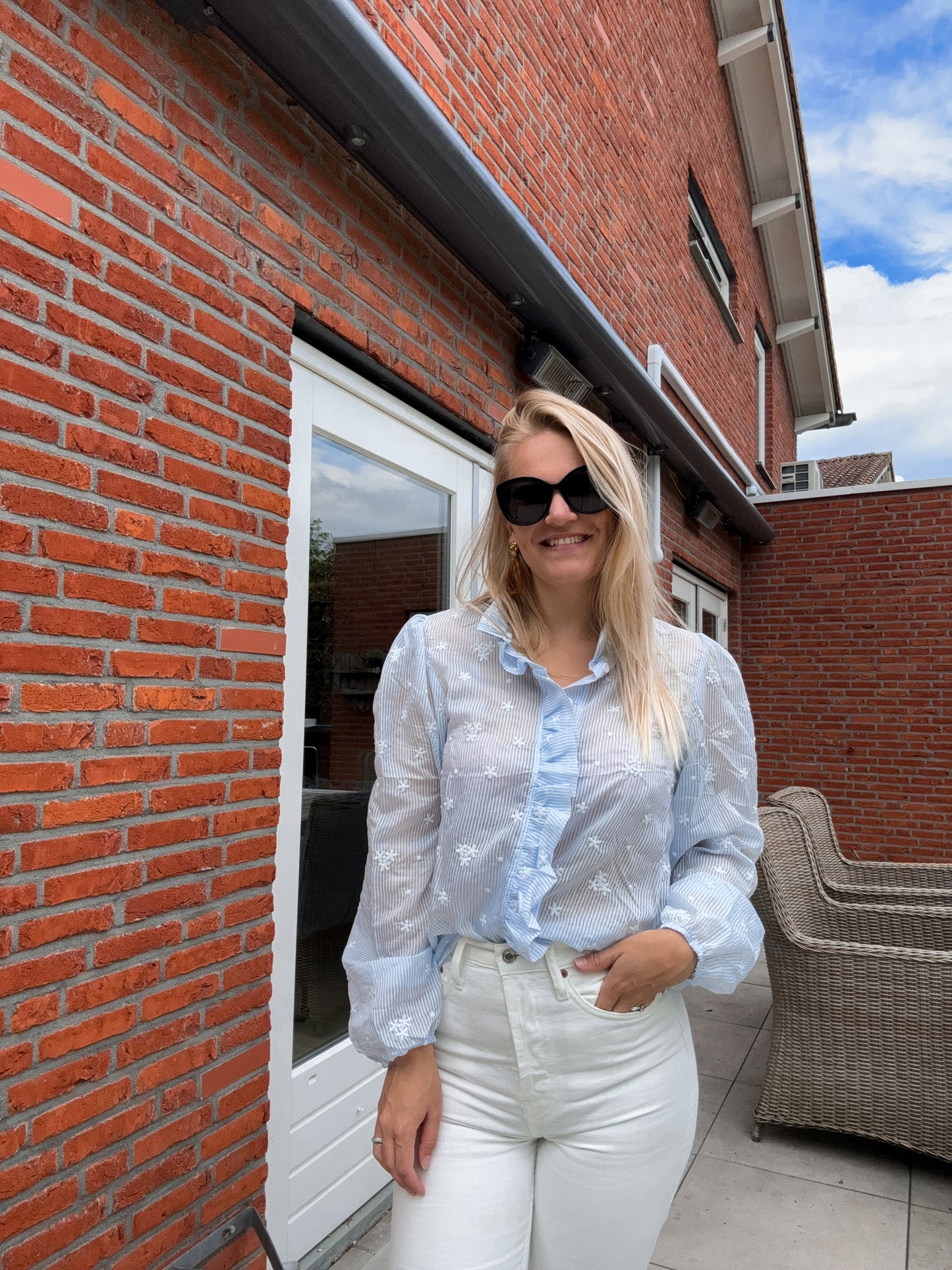Pouvoir | Stijlvolle, elegante blouse blue
