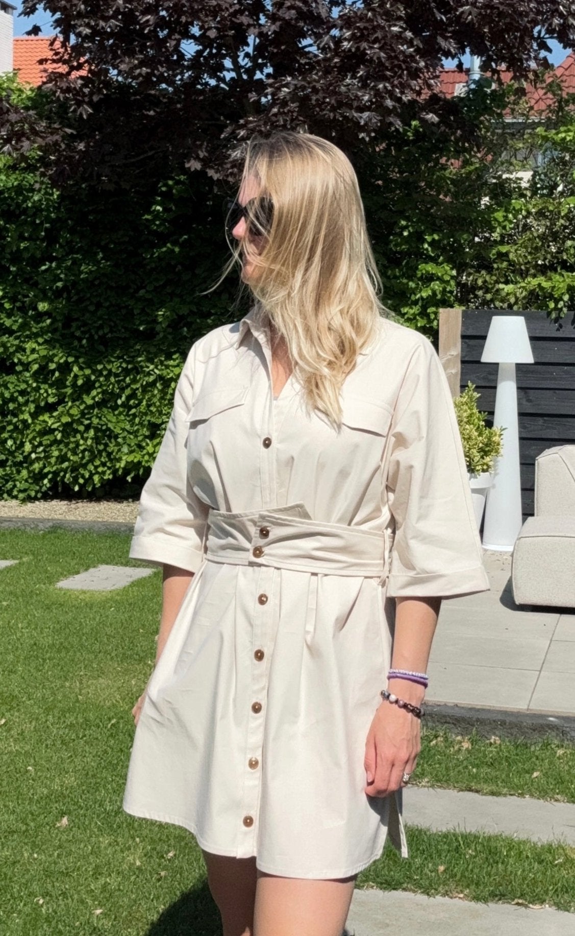 Pouvoir | Jurk creme Hailey