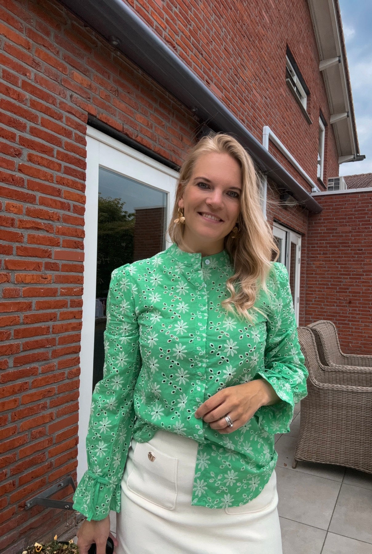 Pouvoir| Mooie, stijlvolle blouse green