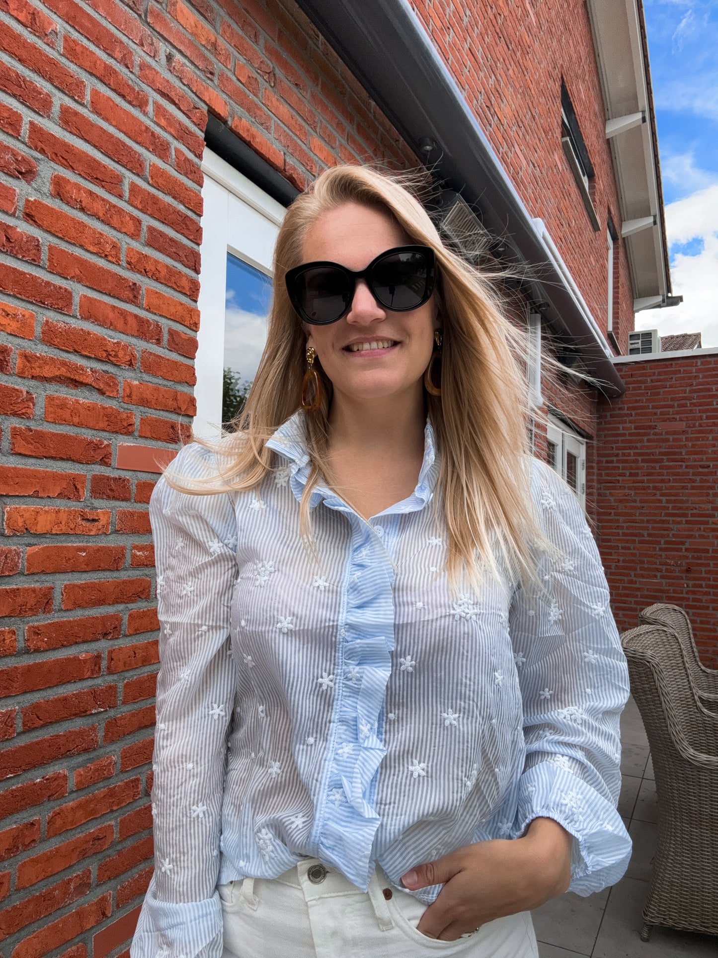 Pouvoir | Stijlvolle, elegante blouse blue