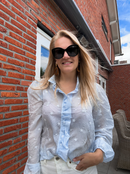 Pouvoir | Stijlvolle, elegante blouse blue
