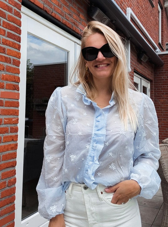 Pouvoir | Stijlvolle, elegante blouse blue