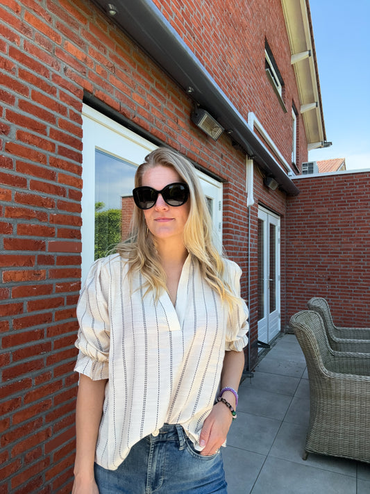 Pouvoir | Stijlvolle blouse crème